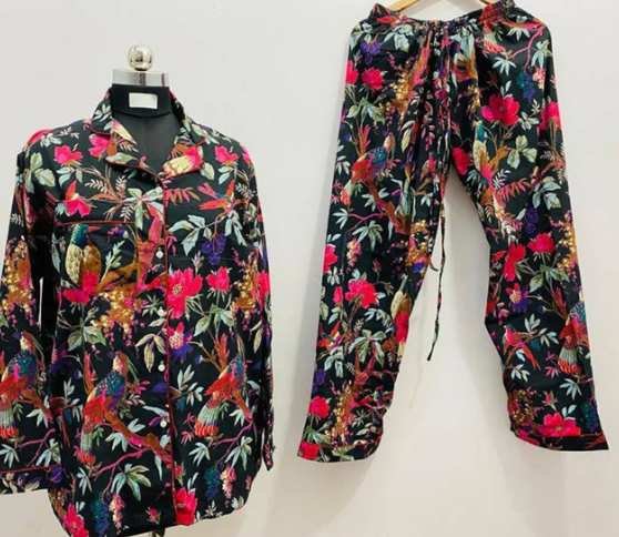 Women long pajama and shirt